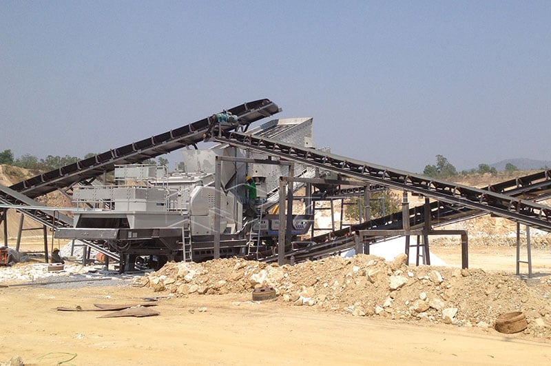 Usine de concassage de pierres mobile 200 tph