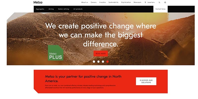 Site Web de Metso