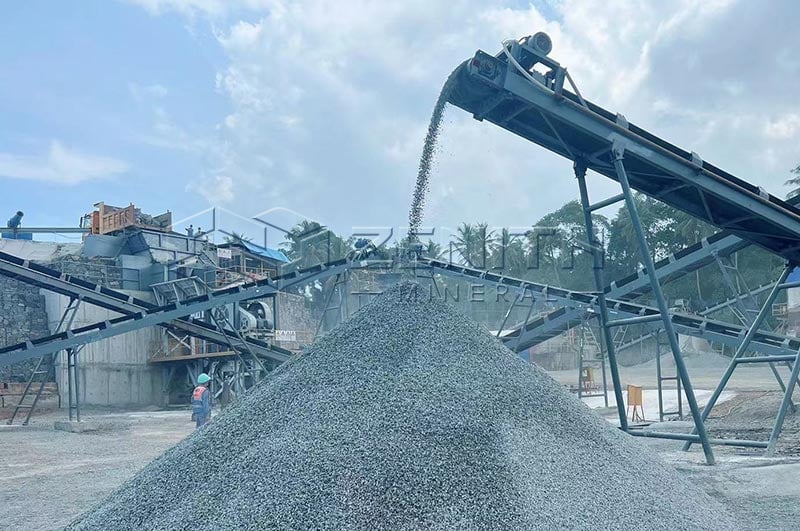 Concasseur de basalte pour fabrication de gravier