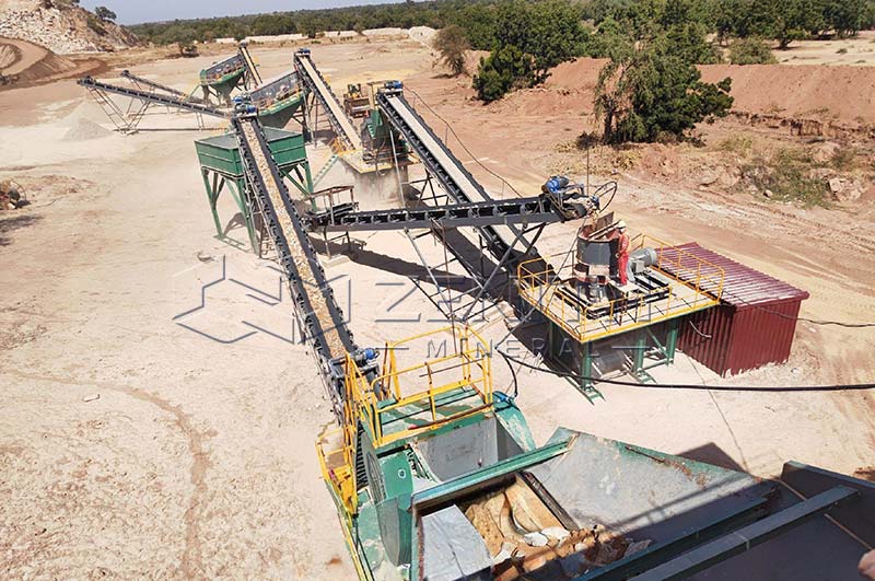 Usine de concassage gravier pour roche basaltique