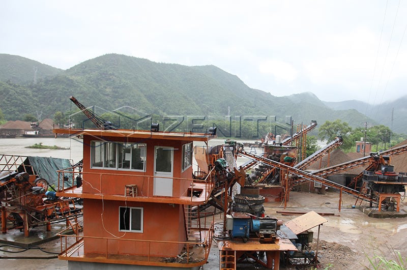 Usine de concassage gravier pour pierres de rivière