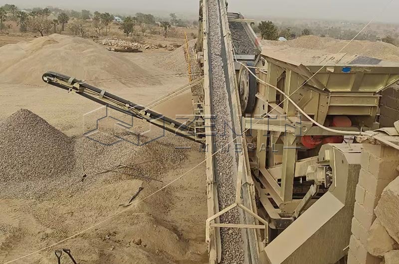 Installation mobile de concassage et de criblage production de sable