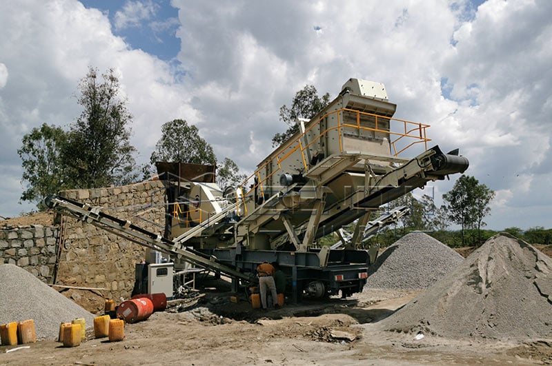 Usine de concassage mobile pour granit Algérie