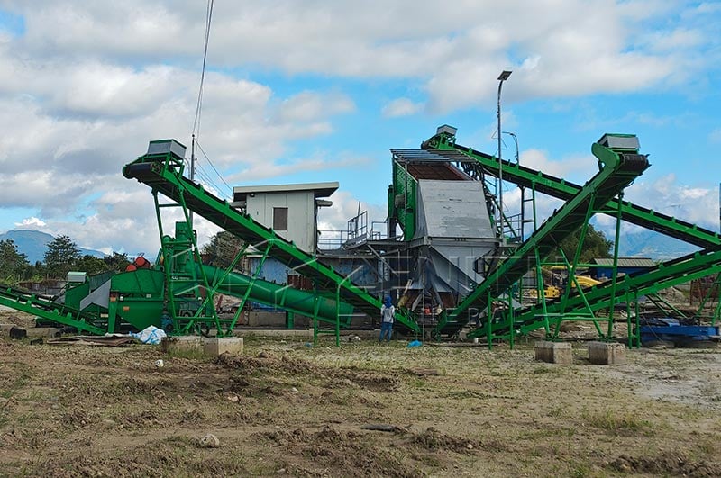 Usine de lavage et concassage de sable Congo