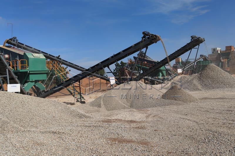 Petite usine de concassage de pierres pour granit