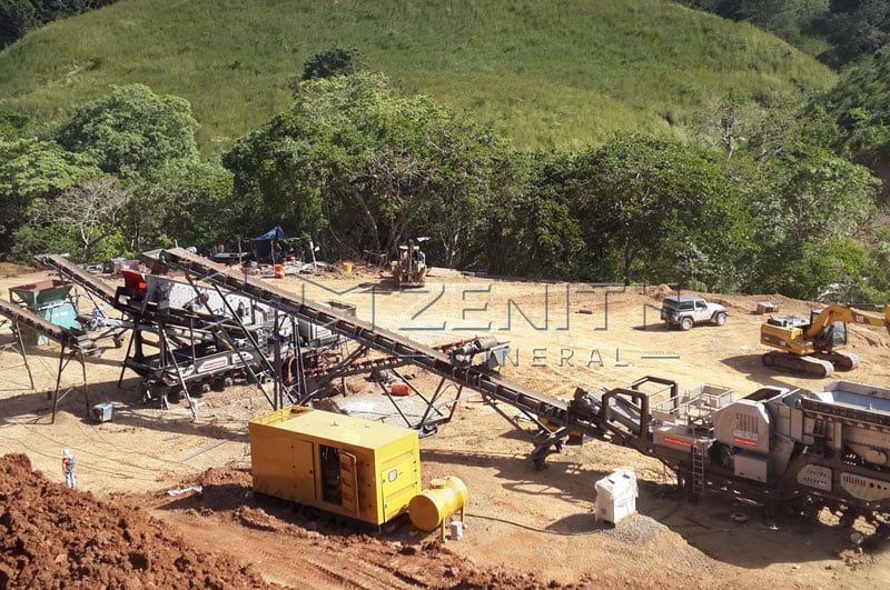 Concasseur de pierre pour extraction de minerai d'or au Congo