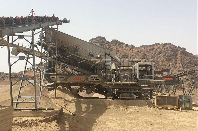 Usine de concassage de pierres pour traitement de basalte